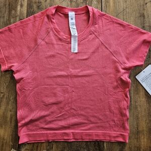 lululemon athletica Swiftly Tech Crop Glaze Pink
